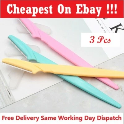 3 x Women Eyebrow Razor Trimmer Blade Removal Tool Shaver Face Lip Hair Remover