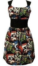 NWT Hemet Vintage Monsters Dress  size 2X Pin Up Halloween Vintage Horror