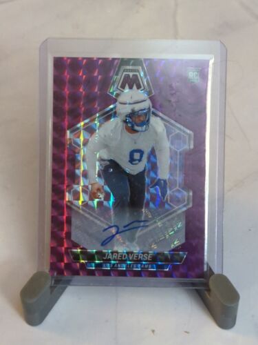 JARED VERSE 2024 MOSAIC ROOKIE AUTOGRAPH Purple PRIZM RAMS RC AUTO /49 DROY A2