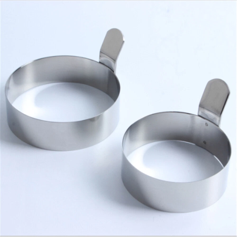2 Pcs Circle Egg Cooker Cooking Utensil Kitchen Tool for Fried Eggs