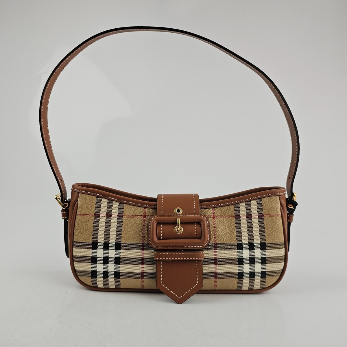 BURBERRY Sling Vintage Brown Checkered Shoulder Bag New | eBay BURBERRY Sling Vintage Brown Checkered Shoulder Bag New | eBay