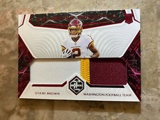 2021 Limited Football Dyami Brown Unlimited Potential Patch 12/20