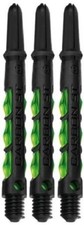 One Set Harrows Carbon ST Medium Dart Shafts - Ships w/ Tracking - Green