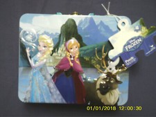 NWT Mickey Mouse Sofia Disney Frozen Elsa Metal Lunchbox Collectible Tin Puzzle