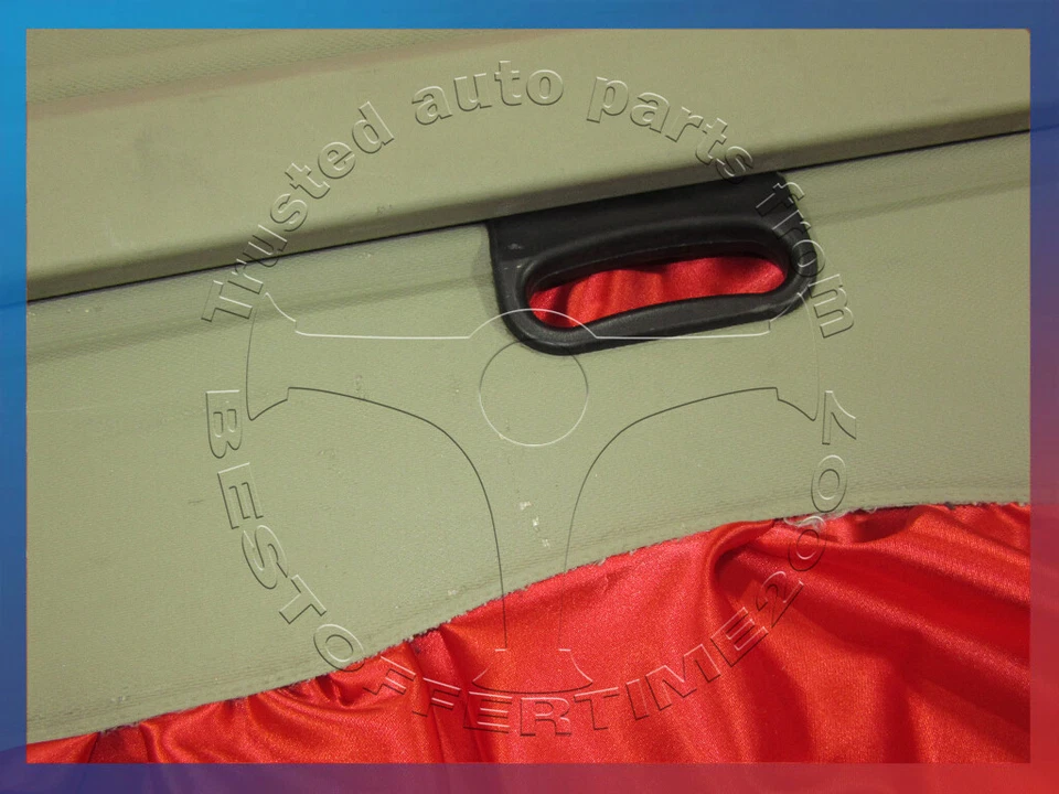 宝马 E53 X5 滚轮盲行李比较 TRUNK CARGO SHELF PASTEL 绿色 — 第 3/4 张图片