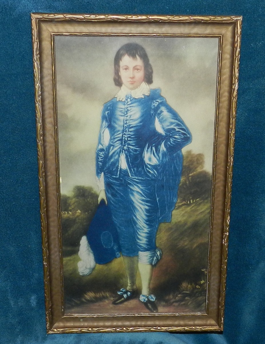 WONDERFUL ANTIQUE VINTAGE FRAMED PRINT  display picture 1