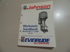 1990 1991 Manuale officina Johnson Evinrude fuoribordo 150 175 CV 60°LV