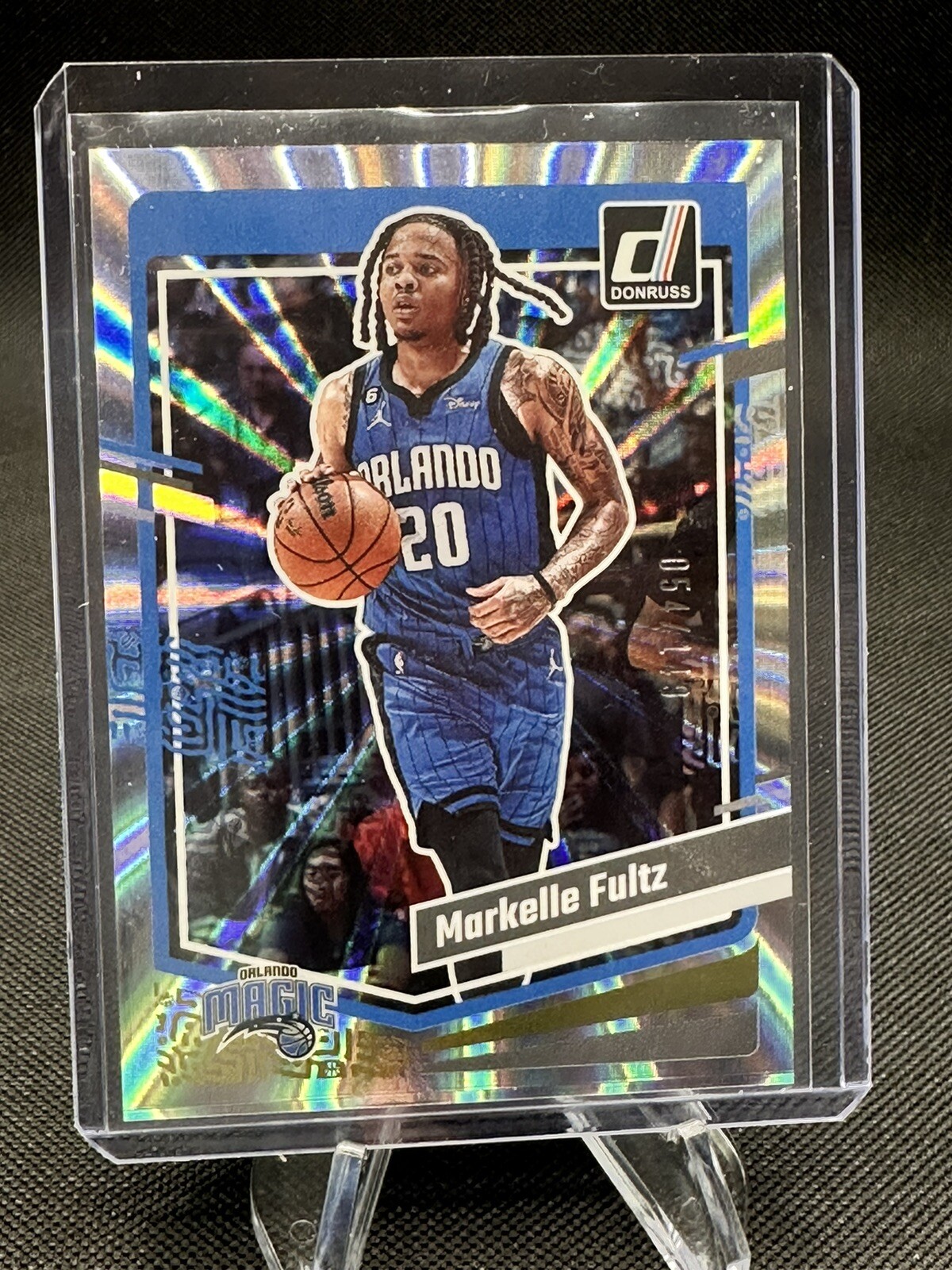 2023 DONRUSS MARKELLE FULTZ /149 SILVER LASER HOLO #127 MAGIC