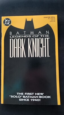 Batman Legends of the Dark Knight #1 Special Shocker Poster 1989 DC Comics