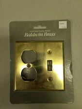 New Baldwin Solid Brass Electrical Outlet Light Switch