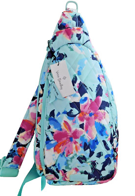 VERA BRADLEY Ultralight Essential Sling Backpack Purse - Floating Blossoms - NWT