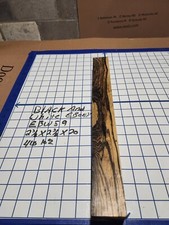 Black and White Ebony Wood turning blank 2 3/8 "x 2 3/8"x 20 " EBW59