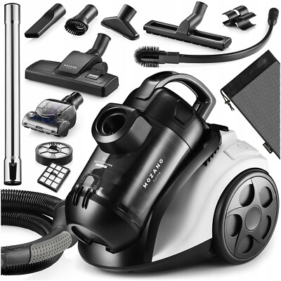 MOZANO 4000W HEPA TURBO BRUSH 8.5M BEUTELLOSER ZYKLON STAUBSAUGER