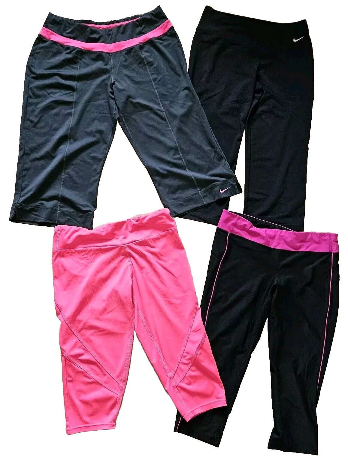ALTRA Lotto leggings da donna taglia media Capri rosa e nero Nike & altre marche