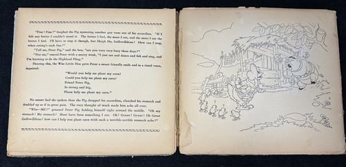Walt Disney's The Wise Little Hen, 1935 Whitman Hardcover, FIrst DONALD DUCK - Picture 10 of 21