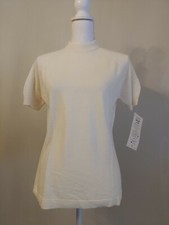 Vtg NWT Talbotts Orlon Pill Resistant Sweater Short Sleeves SOFT