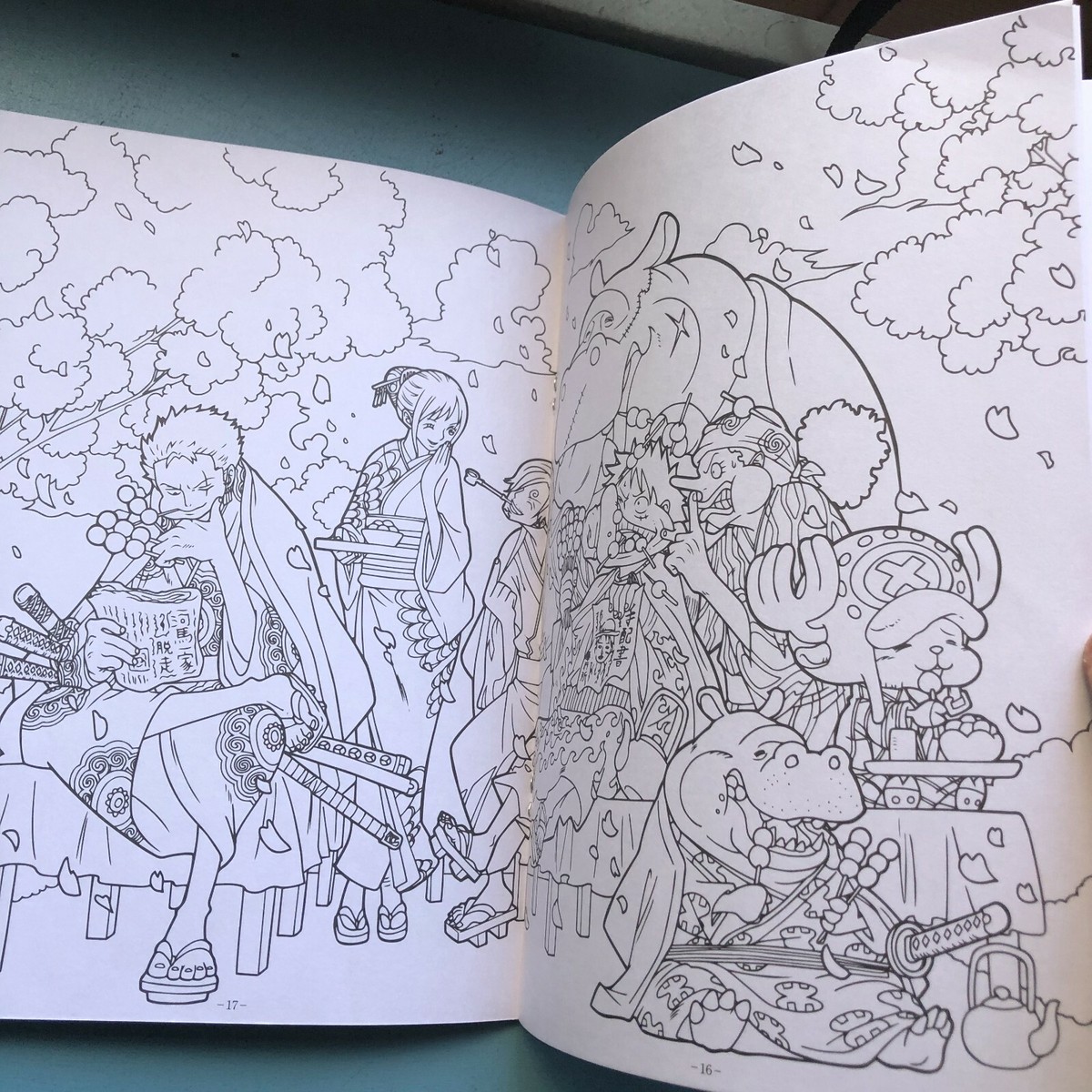 One Piece Wa no Kuni Japanese Colouring Book size B5 NEW | eBay