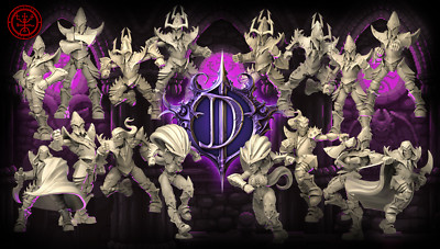 ''THE DARK DAGGERS'' - Dunkelelfe entworfen von Torchlight Models