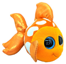 Ty Beanie Boos SAMI the Goldfish 6" Beanbag Plush Stuffed Toy With Glitter Eyes