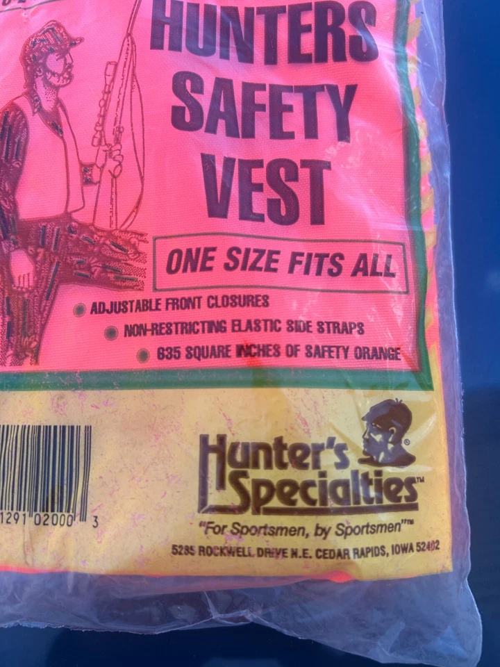 H.S. Scents  Fluorescent Orange Safety Hunter's Vest Hunters Specialities - Image 2 of 3