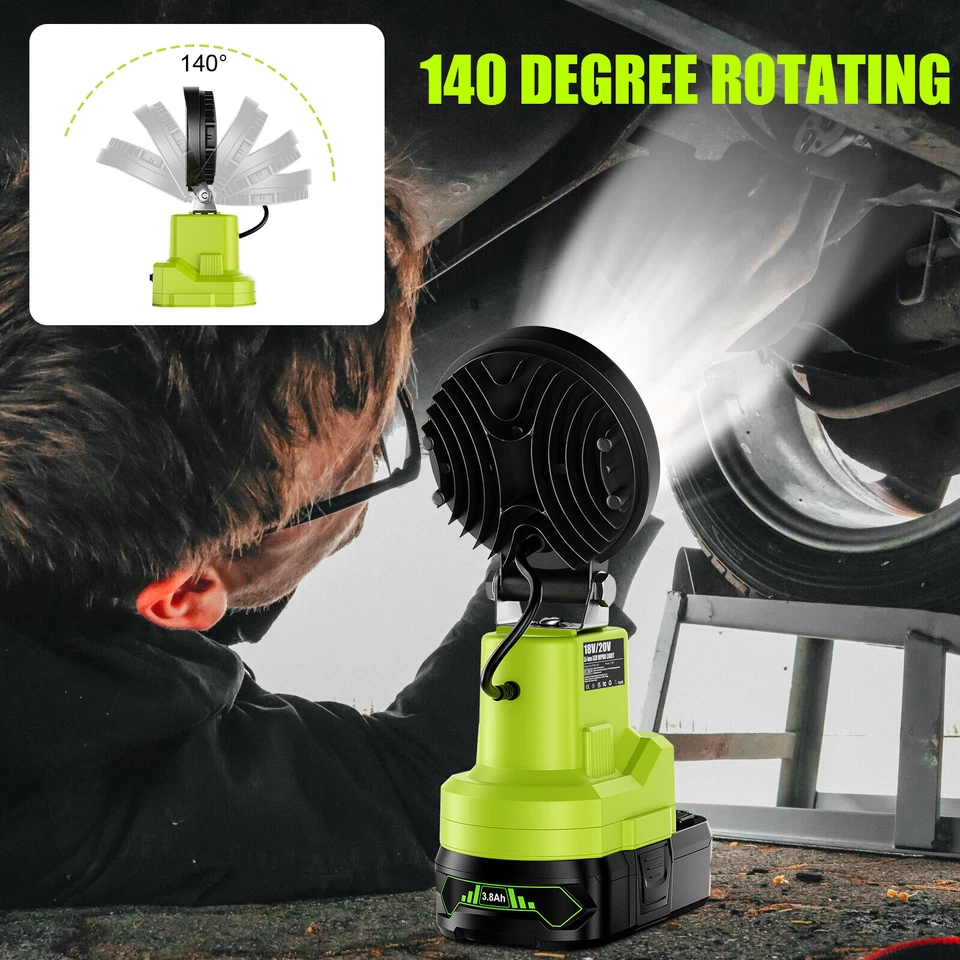 18W Cordless LED Work Light For Ryobi 18V One+ Li-ion Battery 2100LM No battery - Image 2 of 4