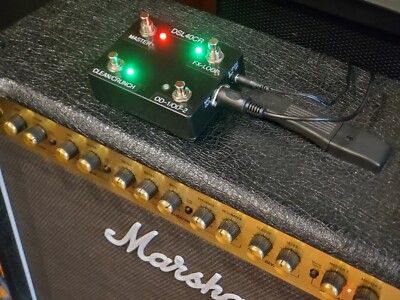 New Custom Black 4-Button (6-Way) MIDI Footswitch For Marshall