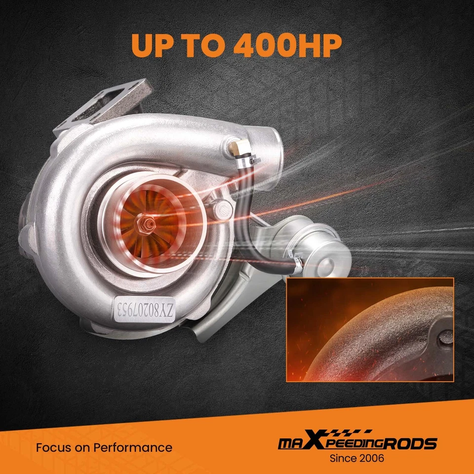 Новый T3 T04e V-диапазон турбонагнетатель Turbo .63 A/R с внутренней заслонкой универсальный - Изображение 3 из 4