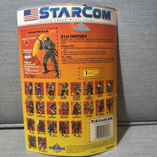 Starcom 1986 CPL. Storn Magna Lock Magnetic Action Figure Shadow Force Vintage - Picture 2 of 15