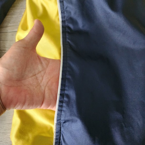 Nike Heavy Lined Zip up Jacket Youth XL 18-20 = Ladies S/M Blue Yellow Quality - Picture 9 of 14