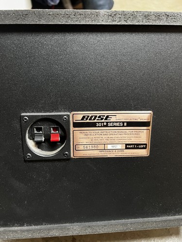 Vintage Bose 301 Series II Direct Reflecting Bookshelf Speakers, PAIR READ - Picture 4 of 12