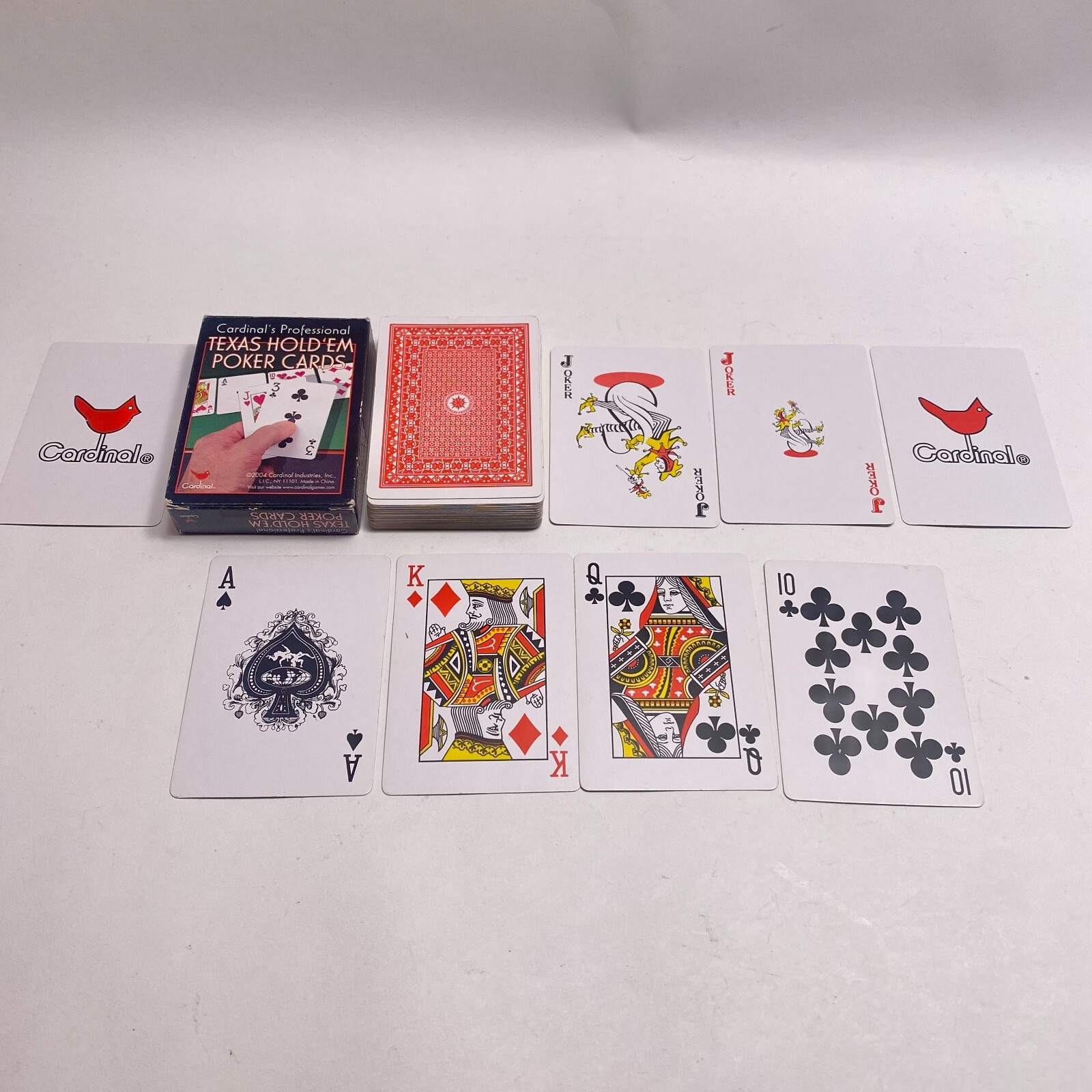 2004 Cardinal Texas Hold 'Em Poker Playing Cards Deck