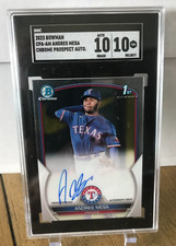 2023 BOWMAN CPA-AM -ANDRES MESA - CHROME PROSPECT AUTOGRAPH - SGC-10/10 GEM MINT