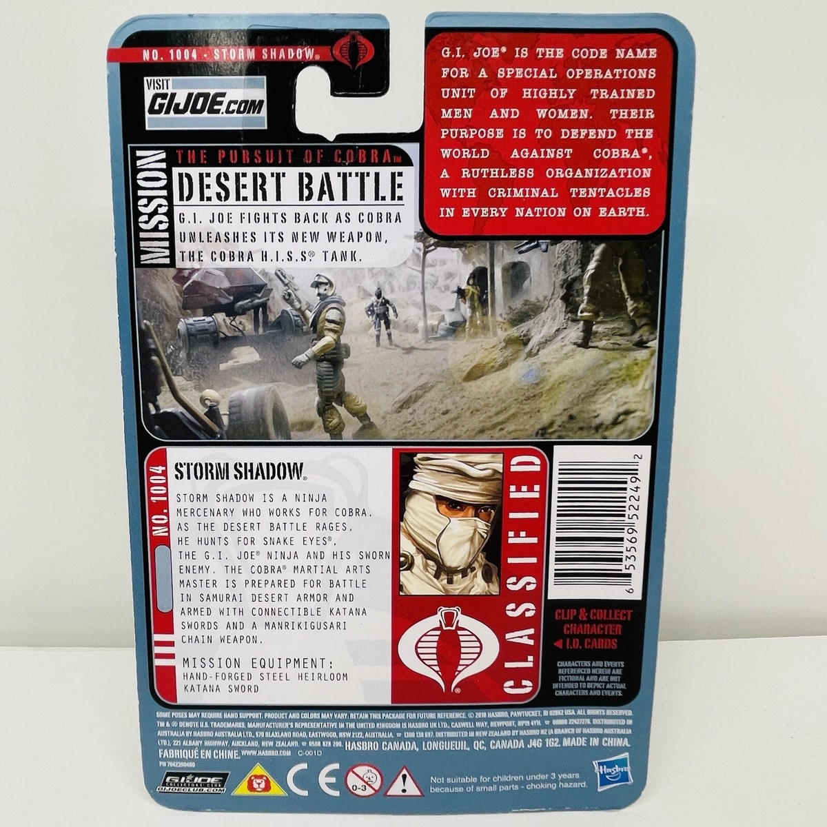 STORM SHADOW G.I. Joe Pursuit of Cobra POC #1004 Desert STORM SHADOW G.I. Joe Pursuit of Cobra POC #1004 Desert