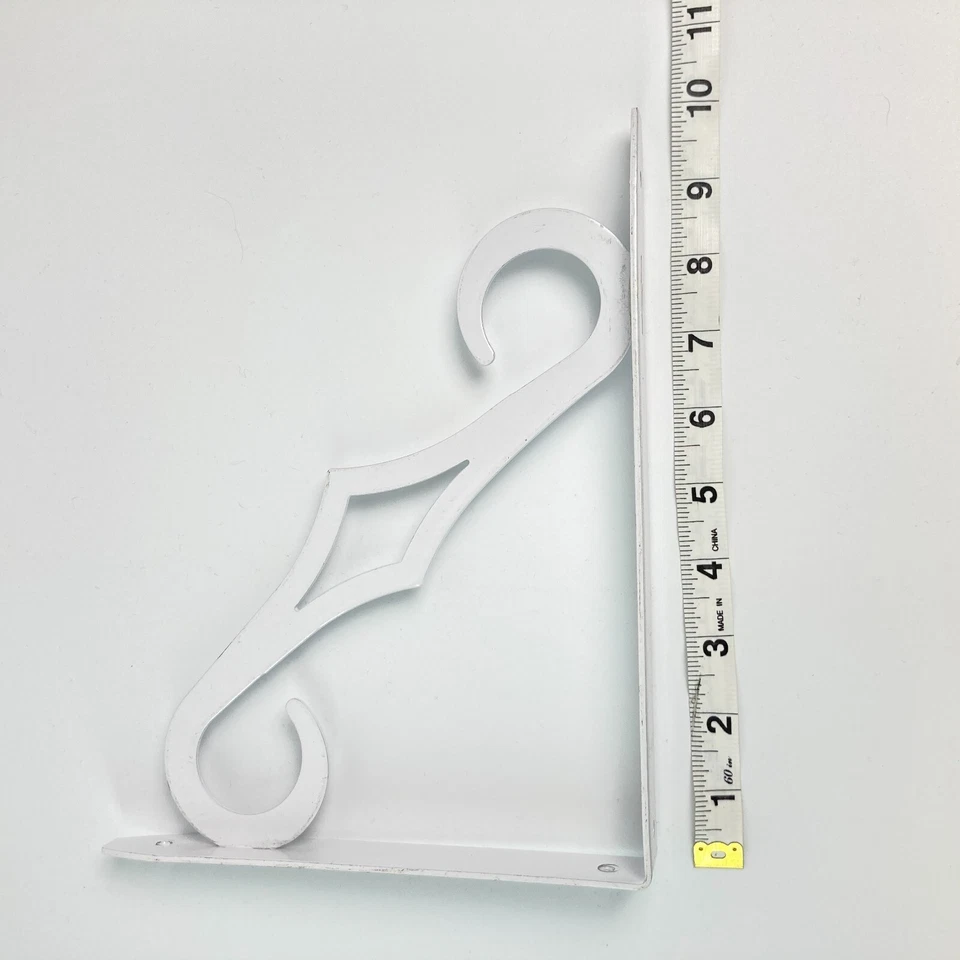 Ikea Juego de 4 Soportes de Estante de Pared Blanco Desplazamiento Metal Montaje Casa Decorativo Foto 3 de 4