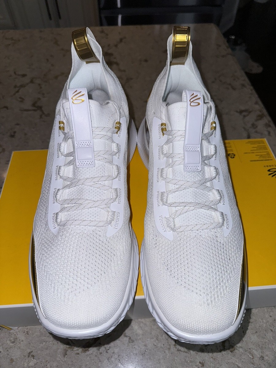 Under Armour Curry 8 Golden Blooded White/Gold Mens Basketball Shoes Size 13 Under Armour Curry 8 Gold Blooded 2020 for sale | eBay main image 2