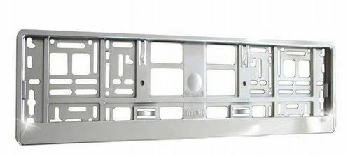 2x Chrome Car Number Plates Surrounds Holder For Mercedes CLK CLC AMG - Picture 3 of 6
