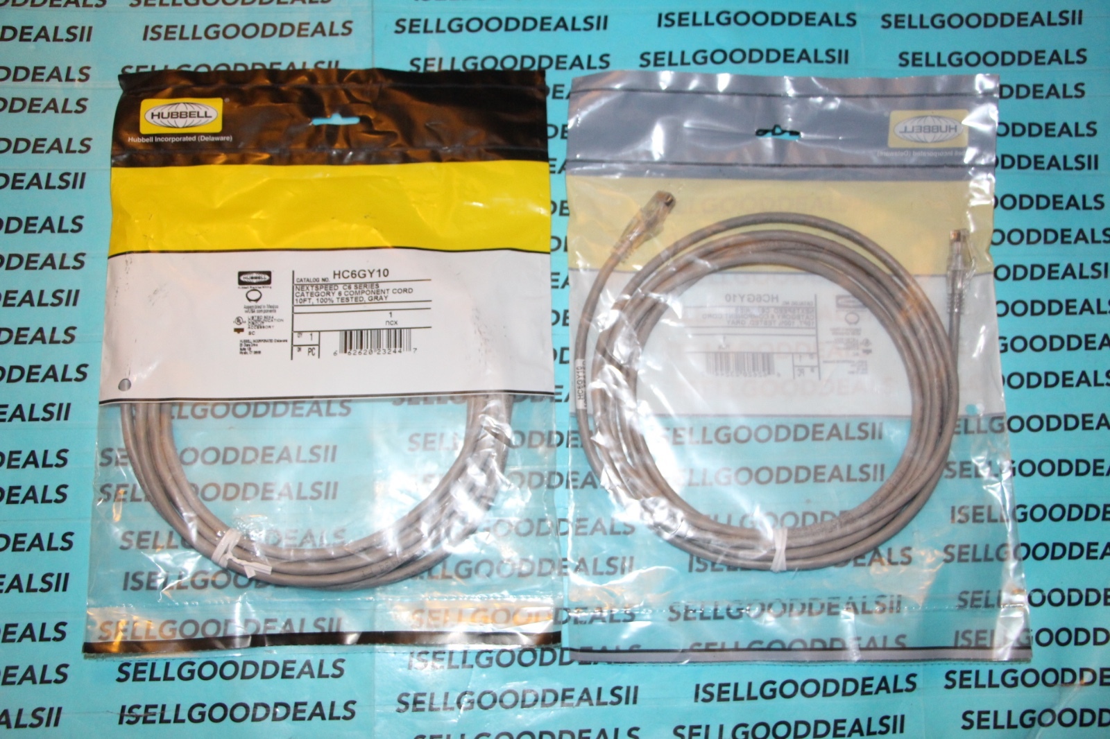 Hubbell HC6GY10 Cat 6 Ethernet Cable 10FT Gray Nextspeed C6-image