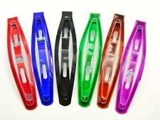 12 Mixed Color Metal Snap Baby Bows Hair Clip 60mm Slide Grip Hairpin Hair Acces