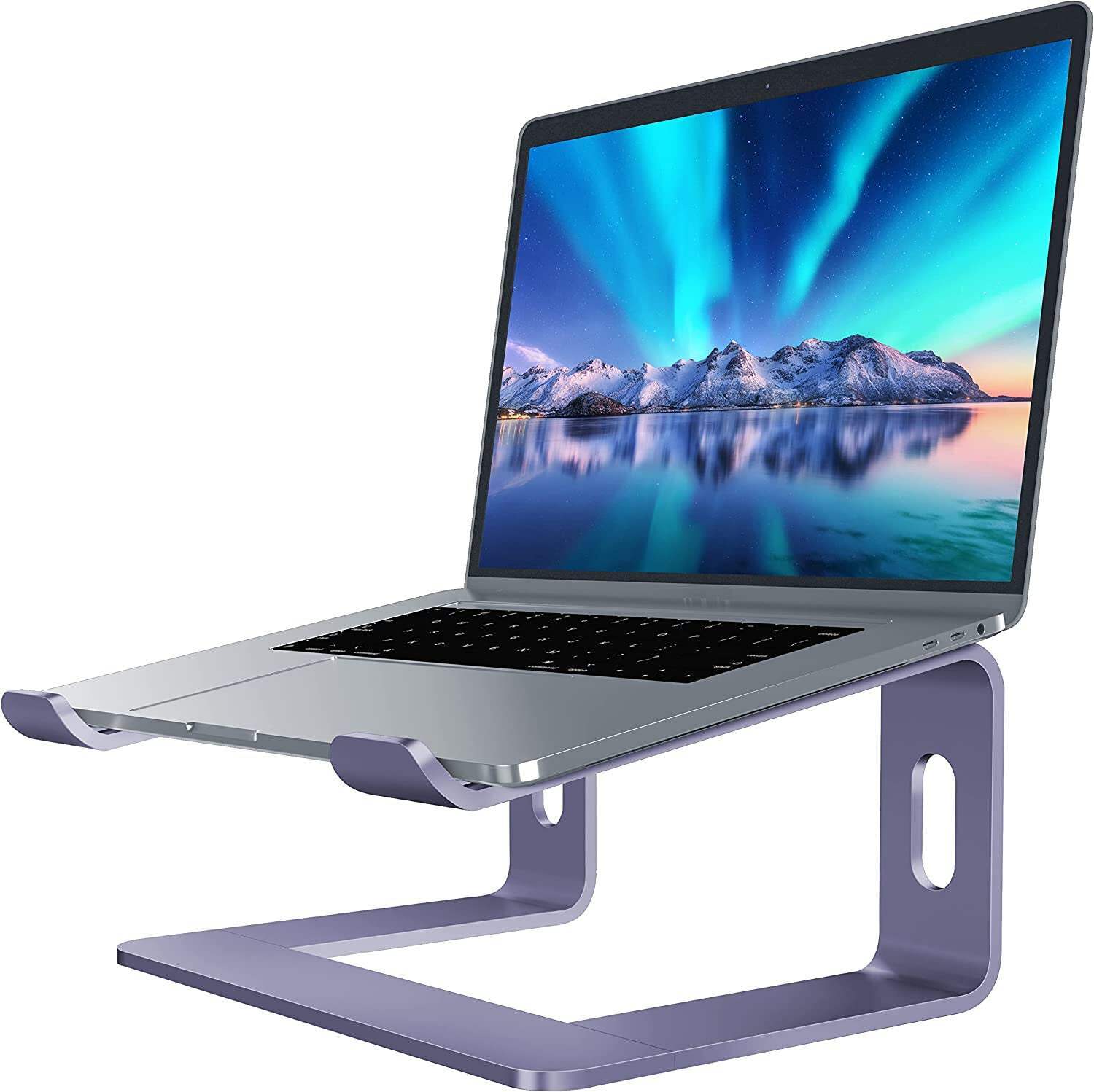 Aluminum Laptop Stand Ergonomic Desk Riser for Better Posture & Cooling - Meta-image