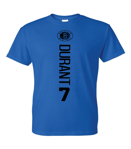 Brooklyn Nets Kevin Durant 7 Vertical T-Shirt - All Design Colors & Sizes S-5XL - Picture 11 of 25