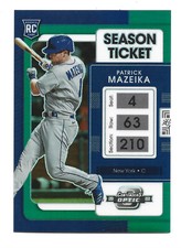 /75 Green Prizm 2022 Panini Chronicles Contenders Optic #18 Patrick Mazeika 
