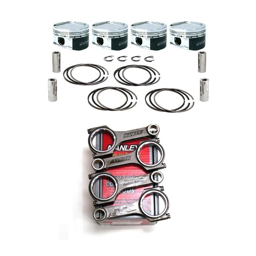 MANLEY HD PISTONS+HTUFF PLUS RODS FOR SUBARU WRX STI EJ205 EJ207 92