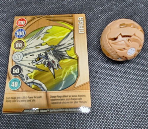 Bakugan Battle Brawlers B2 Subterra Naga 450G With 21/48D Metal Gate Card - Picture 5 of 7