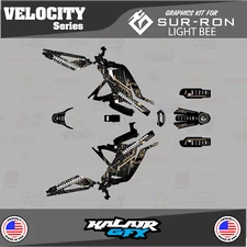 Graphics Kit for Surron Light Bee (All Years)  Velocity Series - Tan