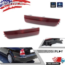 Blood Red Rear Side Marker Light Housings Pair Set For 2001-2005 VW Passat B5.5