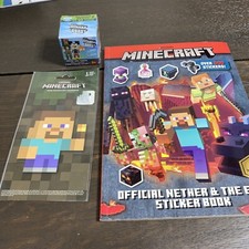 Lot of 3 Minecraft Stickers Mystery Collectible Decal Sticker