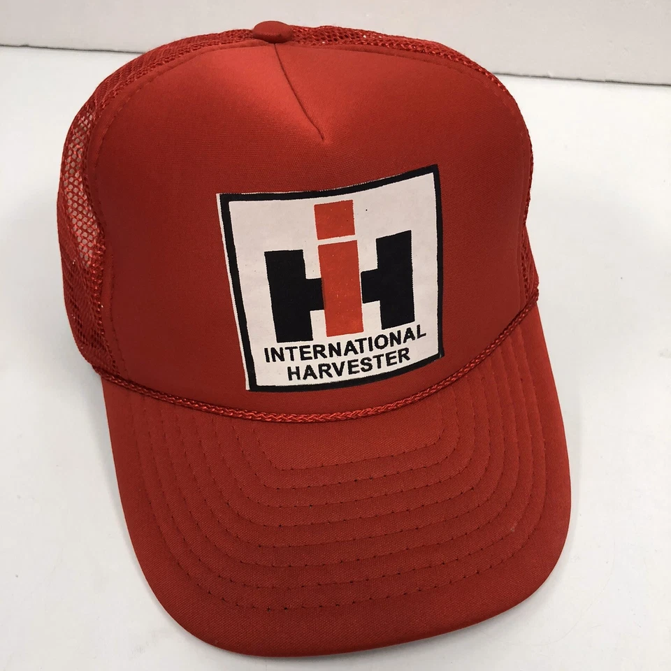 Nuevo de Lote Antiguo Nissun De Colección Cosechadora Internacional Malla CAMIÓN Sombrero TRACTOR DE GRANJA Gorra Snapback Foto 2 de 4