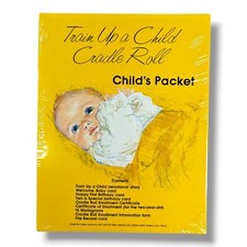 Train Up A Child Cradle Roll Vintage Baby Devotional Diary Milestone Cards NEW