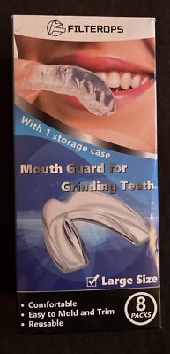 Mouth Guard For Grinding Teeth - 8 Pack - New  