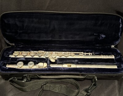 Trevor James 10 x E 43594 Flute (Beginner? Silver Plated?) w/ Case & Accessories